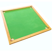 Angled view of the top of the Snooker Table